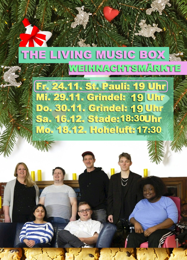 The Living Music Box auf dem Santa Pauli-Weihnachtsmarkt