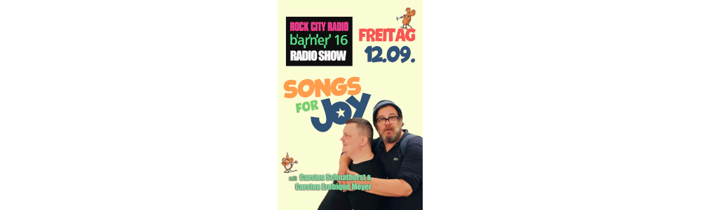 barner 16 Radio Show 9/2025 - Songs for Joy Spezial