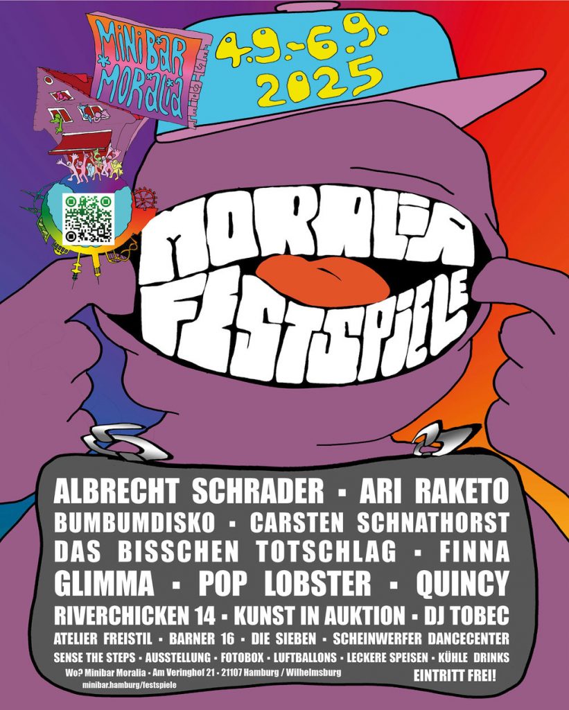 5. Minibar Moralia Festspiele | Plakat-Motiv: Martin Kraft (Atelier Freistil)