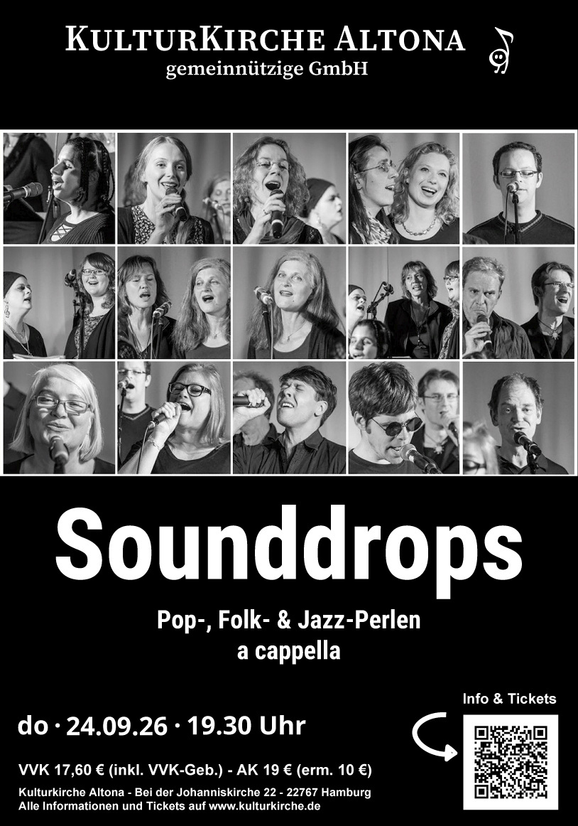 Sounddrops am 24. September 2026 in der Kulturkirche Atona